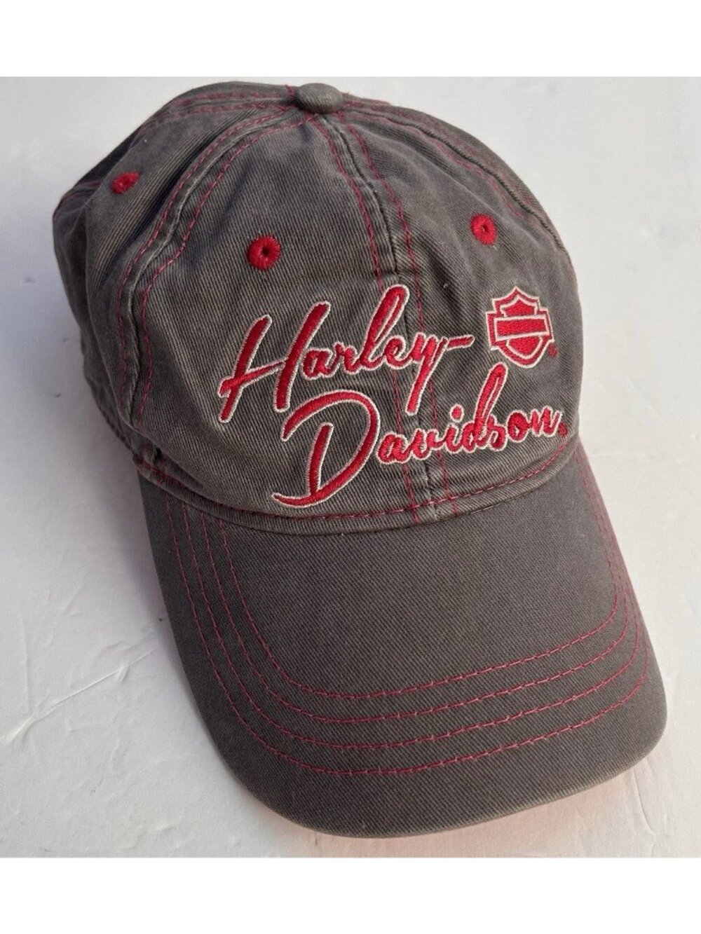 Harley Davidson Pink Gray Cap Hat Adult Lake Havasu City AZ Strapback One Size